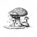toadstool tattoo design idea