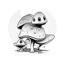 toadstool tattoo design idea