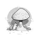 toadstool tattoo design idea