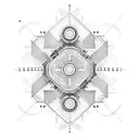 Create a tattoo featuring a futuristic computer chip with intricate circuit patterns tattoo design idea