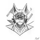 Naruto, Anbu mask  tattoo design idea