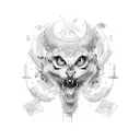 depression and anxiety  tattoo design idea