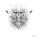 depression and anxiety  tattoo design idea