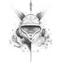 depression and anxiety  tattoo design idea