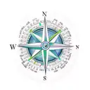 Epic Compass  tattoo design idea