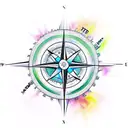 Epic Compass  tattoo design idea