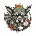 tattoo casino dog house  tattoo design idea