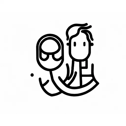 dad with mommy tattoo design idea