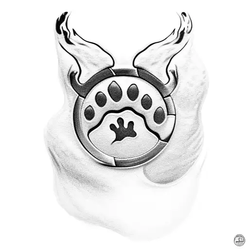"The drawing of an animal paw symbolizes the power of Bartholomew Kuma, a character from One Piece." tattoo design idea