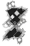 cyber sigilism tattoo design idea