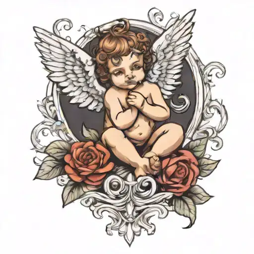 cherub tattoo design idea