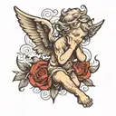 cherub tattoo design idea