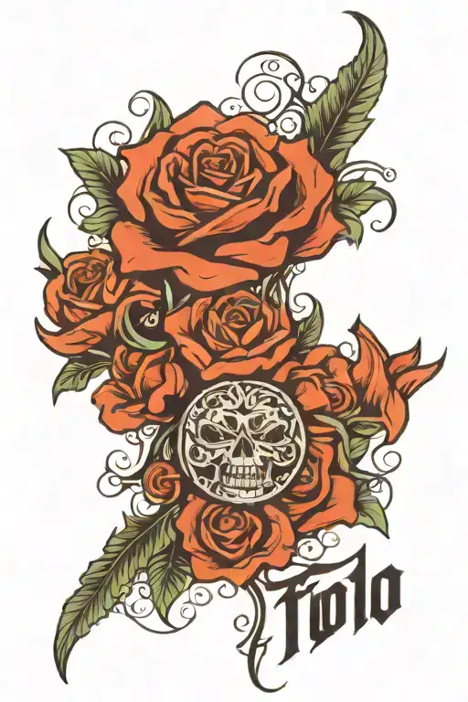 "todo roto" phrase using gothic font. tattoo design idea