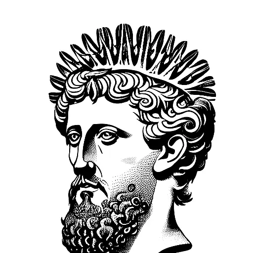 'MARCUS AURELIUS Ink' Poster by Daniel Coulmann tattoo design idea