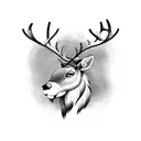 Reindeer furr tattoo design idea