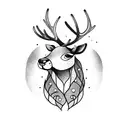 Reindeer furr tattoo design idea