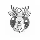 Reindeer tattoo design idea