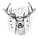 Reindeer tattoo design idea