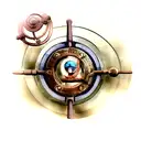 nautical steampunk  tattoo design idea