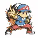 ness from earthbound tattoo design idea
