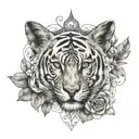 I want the tattoo to express a dream in which there is strong, unconditional love tattoo design idea
