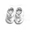 baby feet with angel wings tattoo design idea