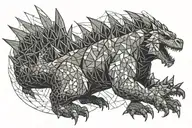 Godzilla tattoo design idea