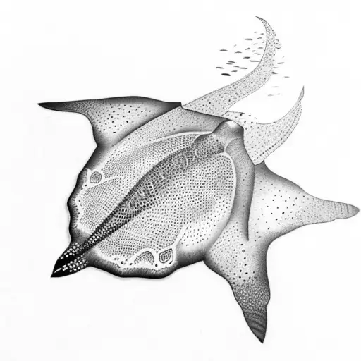 Eagle ray tattoo design idea