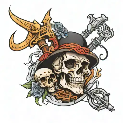 not all treasure is silver and gold tattoo design idea