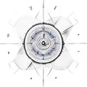 pychodelic sundial tattoo design idea