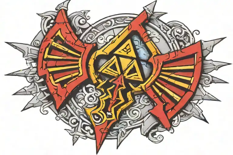 zelda ocarina of time tattoo design idea