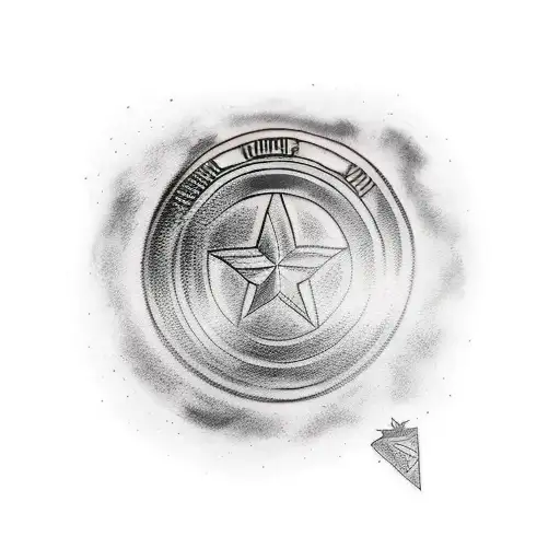 Thor's hammer, Captain America's sheild and Iron Man's Helmet tattoo design idea