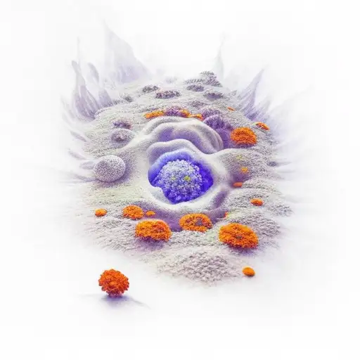 A surreal composition of marigold flowers floating in a dreamlike landscape tattoo design idea