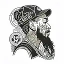 Nipsey Hussle tmc symbol  tattoo design idea