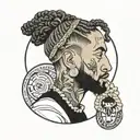 Nipsey Hussle tmc symbol  tattoo design idea