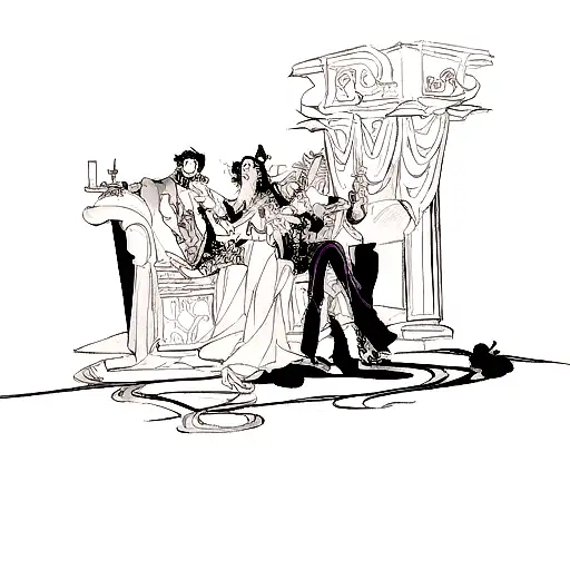 Design a tattoo featuring Hades and Persephone tattoo design idea