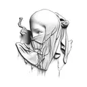 David Michelangelo Sculpture Blindfolded Blood tattoo design idea