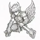 Puck berserk tattoo design idea