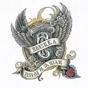 bibble verse Isaiah 41:10 written inside representing tattoo design idea