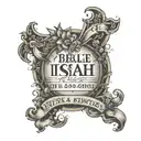 bibble verse Isaiah 41:10 written inside representing tattoo design idea