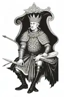 King Baldwin IV tattoo design idea