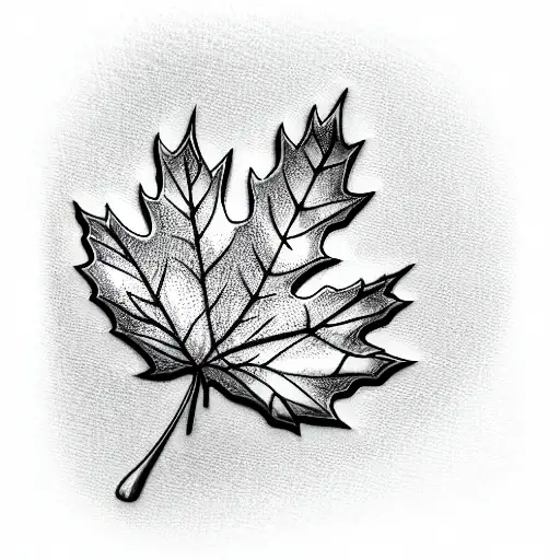 Maple Leaf tattoo design idea
