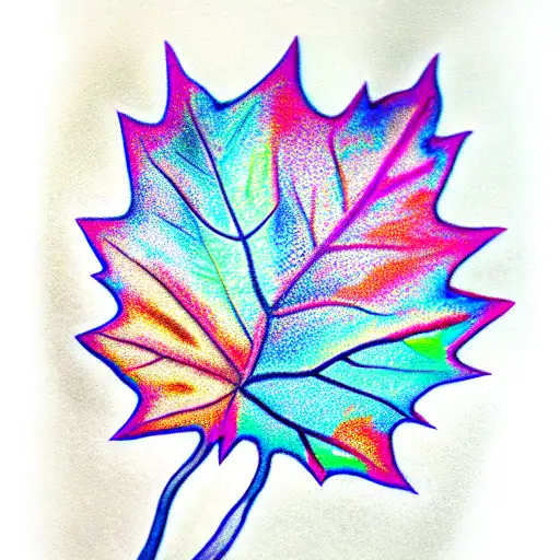 Maple Leaf tattoo design idea