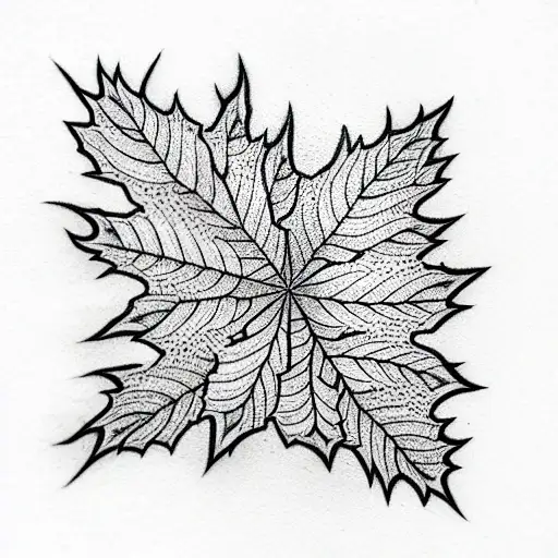 Maple Leaf tattoo design idea