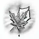 Maple Leaf tattoo design idea