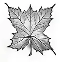 Maple Leaf tattoo design idea