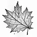 Maple Leaf tattoo design idea