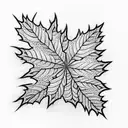 Maple Leaf tattoo design idea