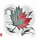 Maple Leaf tattoo design idea