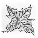 Maple Leaf tattoo design idea